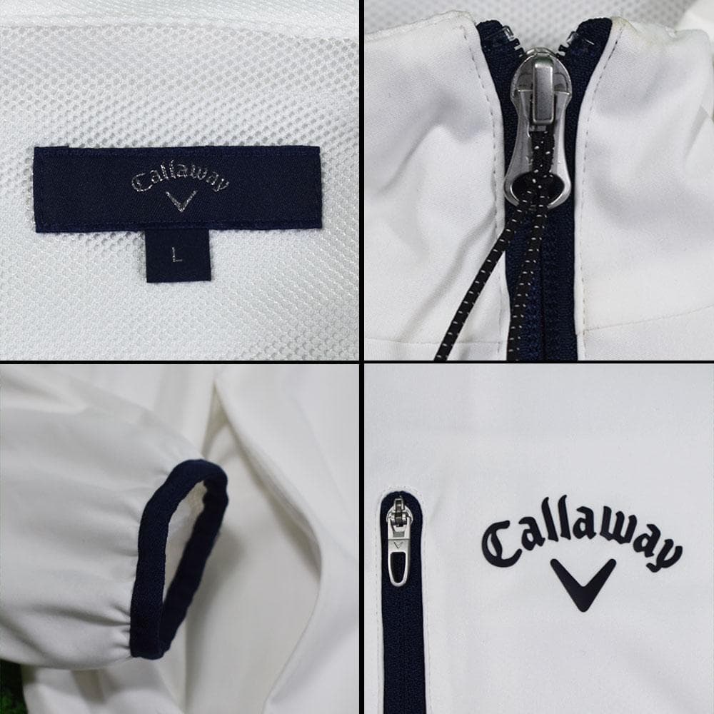 Callaway ホワイトジャケット フルジッパー