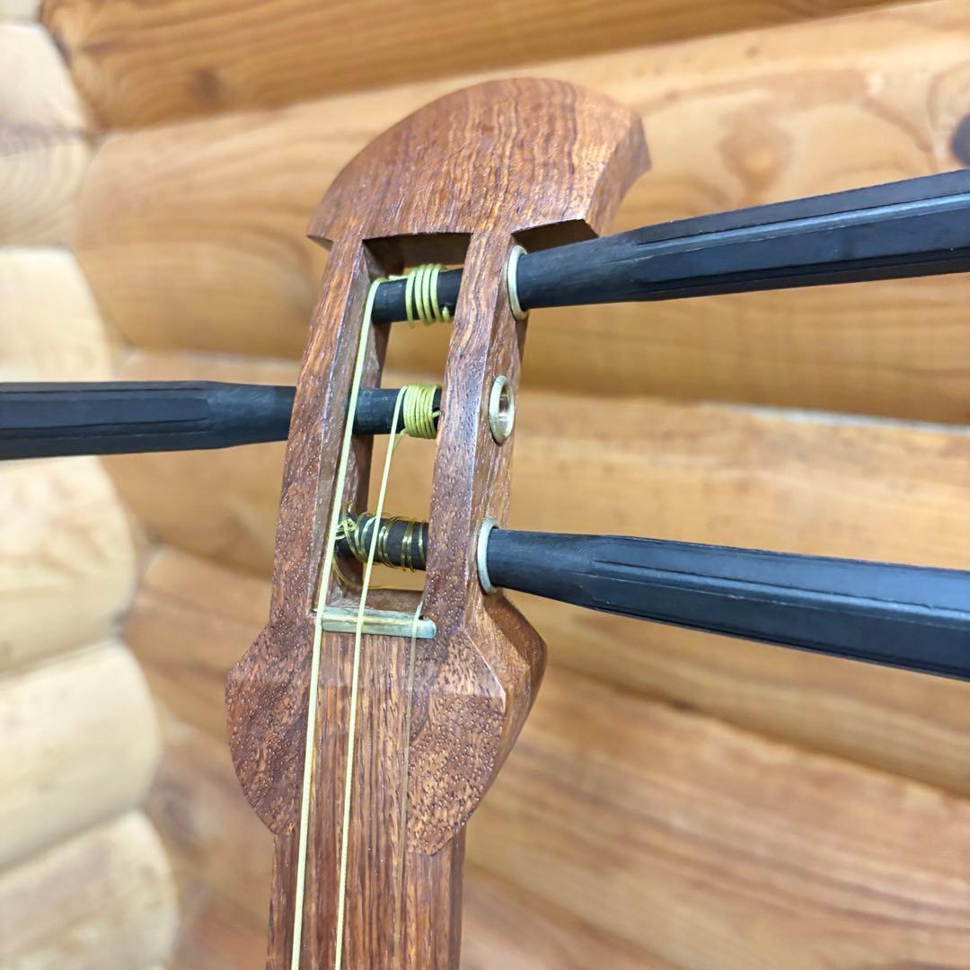 三味線 中棹 丸内胴 山サワリ 鼈甲バチ 犬皮