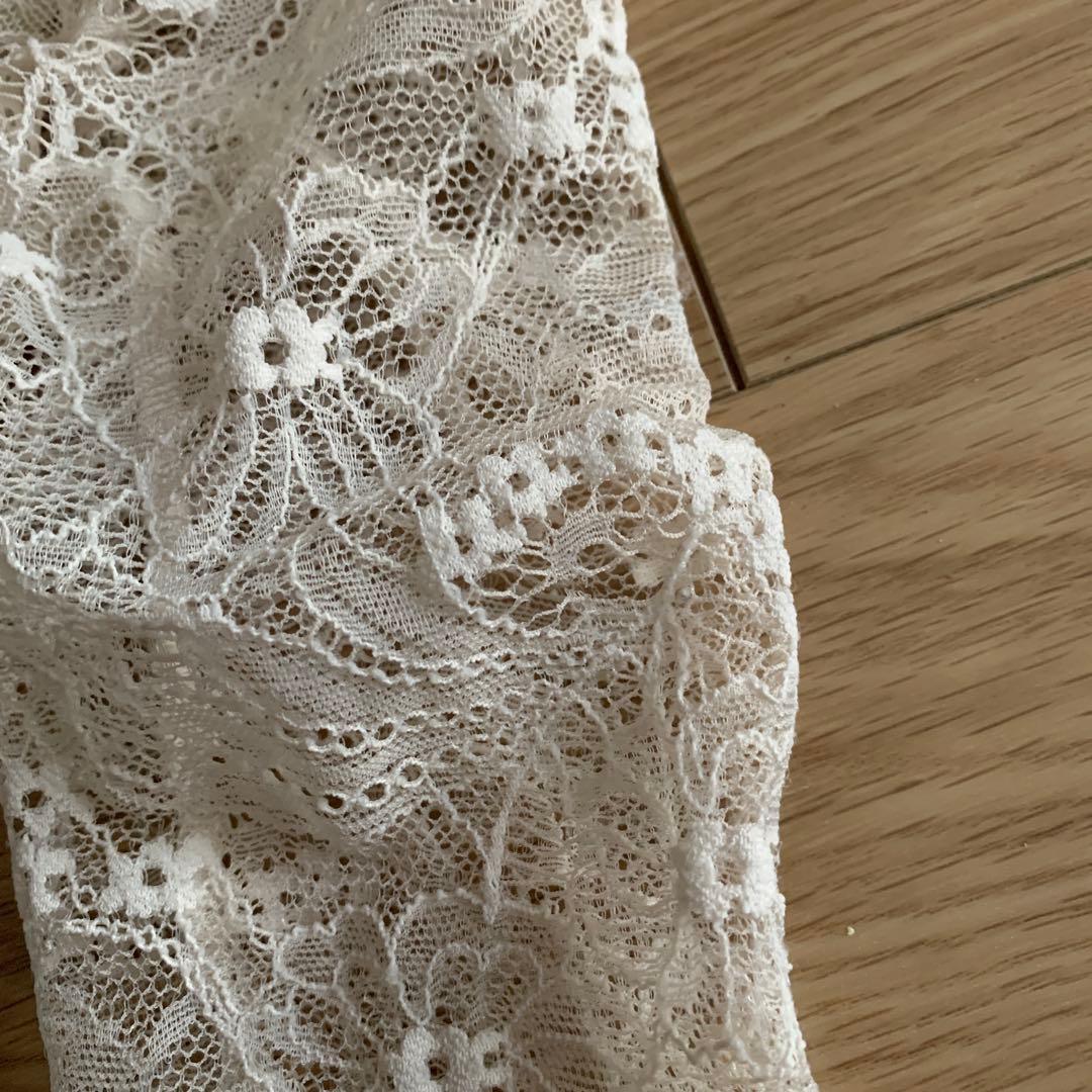 DellaLoMILANO デラロミラノ　M 緑とアイボリーのバレエレオタード