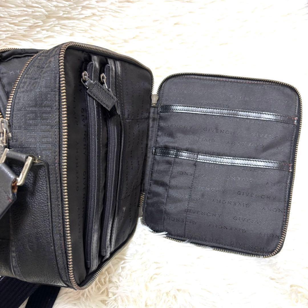 【美品】GIVENCHY メンズ ショルダーバッグ 4Gロゴ ブラック