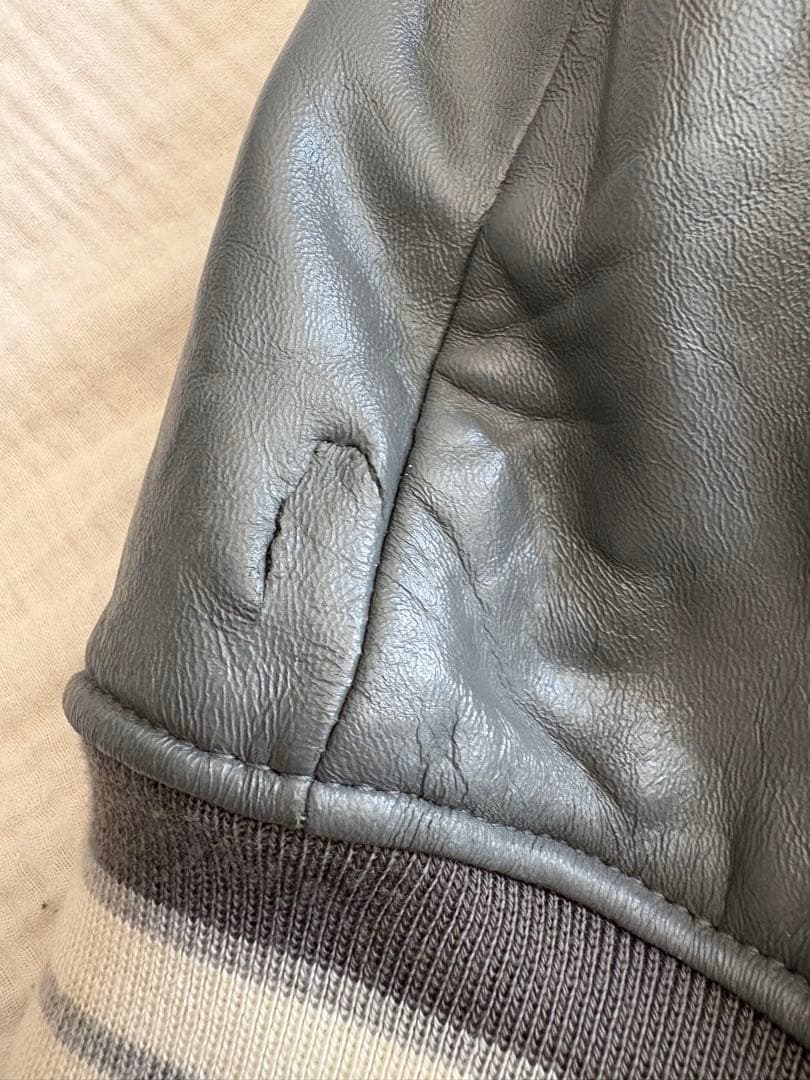 田*稔様 AVIREX Lether Varsity レザー バーシティージャケ