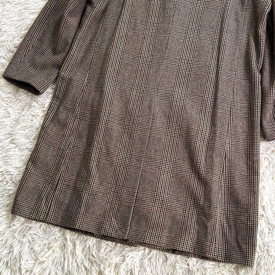 未使用品✨ザラ チェスターコート ギンガムチェック ロング丈 ウール XLサイズ