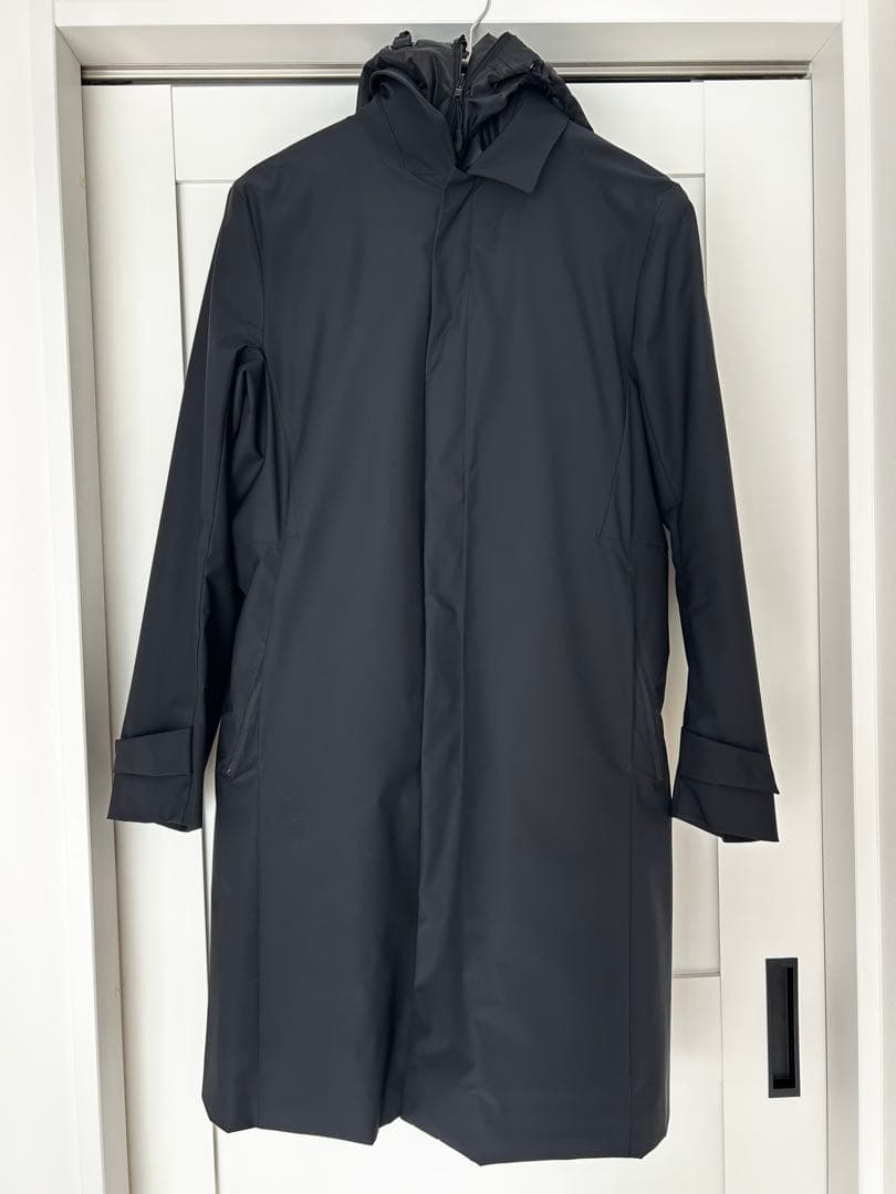 DESCENT デサント取外しライナーベスト付 ステンカラーコート Ｍサイズ