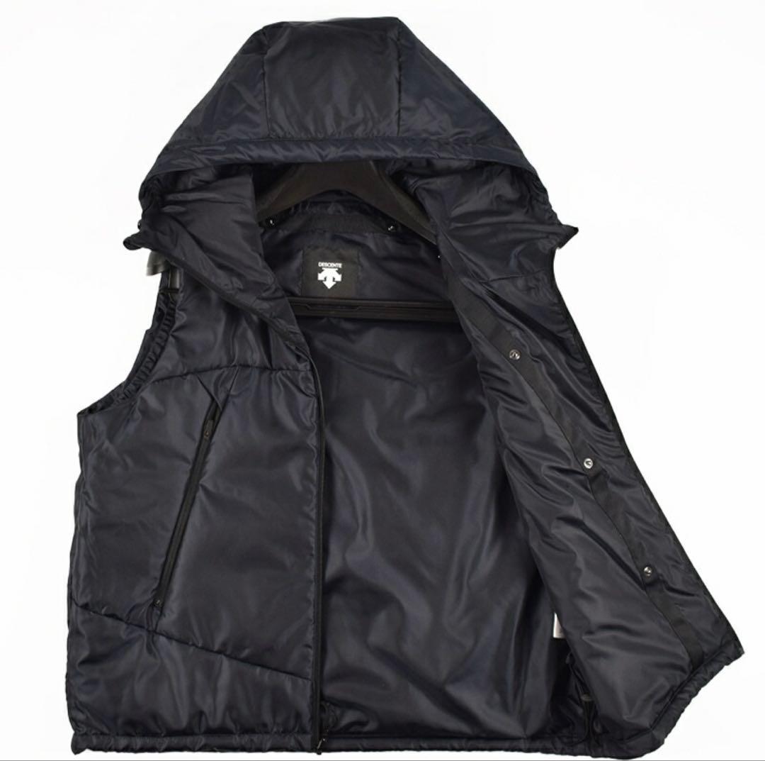 DESCENT デサント取外しライナーベスト付 ステンカラーコート Ｍサイズ