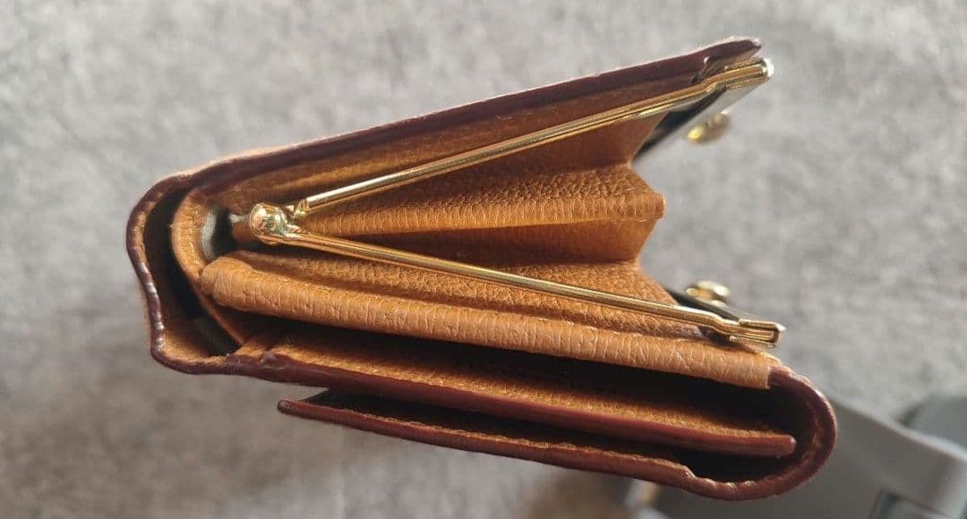 Vivienne Westwood キャメル　三つ折り財布　がま口財布