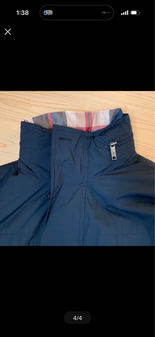 マッキントッシュ ロンドン ステンカラーコート ダウンコートネイビー サイズS