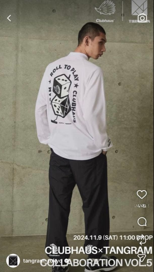 CLUBHAUS × TANGRAM / DICE MOCKNECK ゴルフ