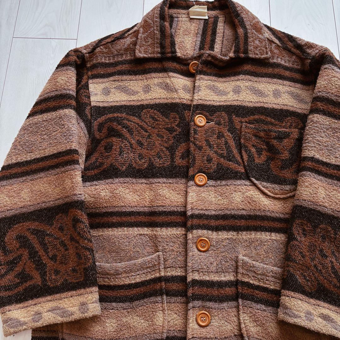 チ*ト様 90年代 90s ウールブランケット ネイティブジャケット ビンテージ