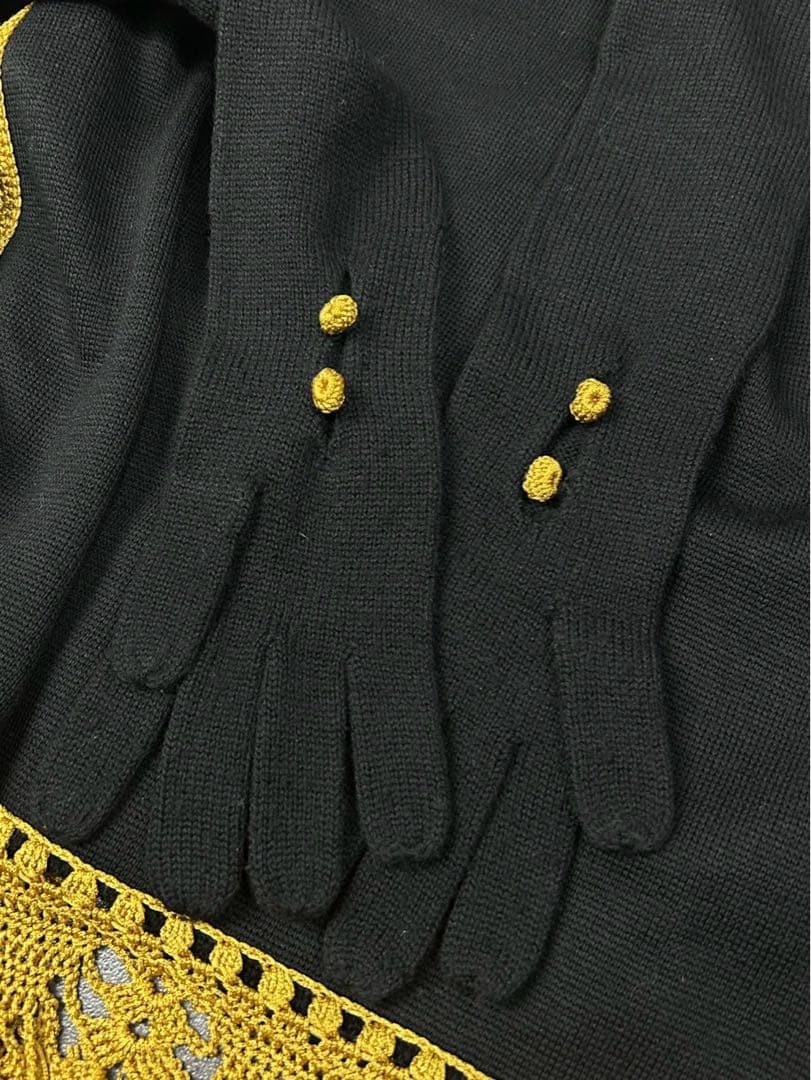 伊製 MOSCHINO モスキーノ 羽織 ショール ニット ケープ ウール 40