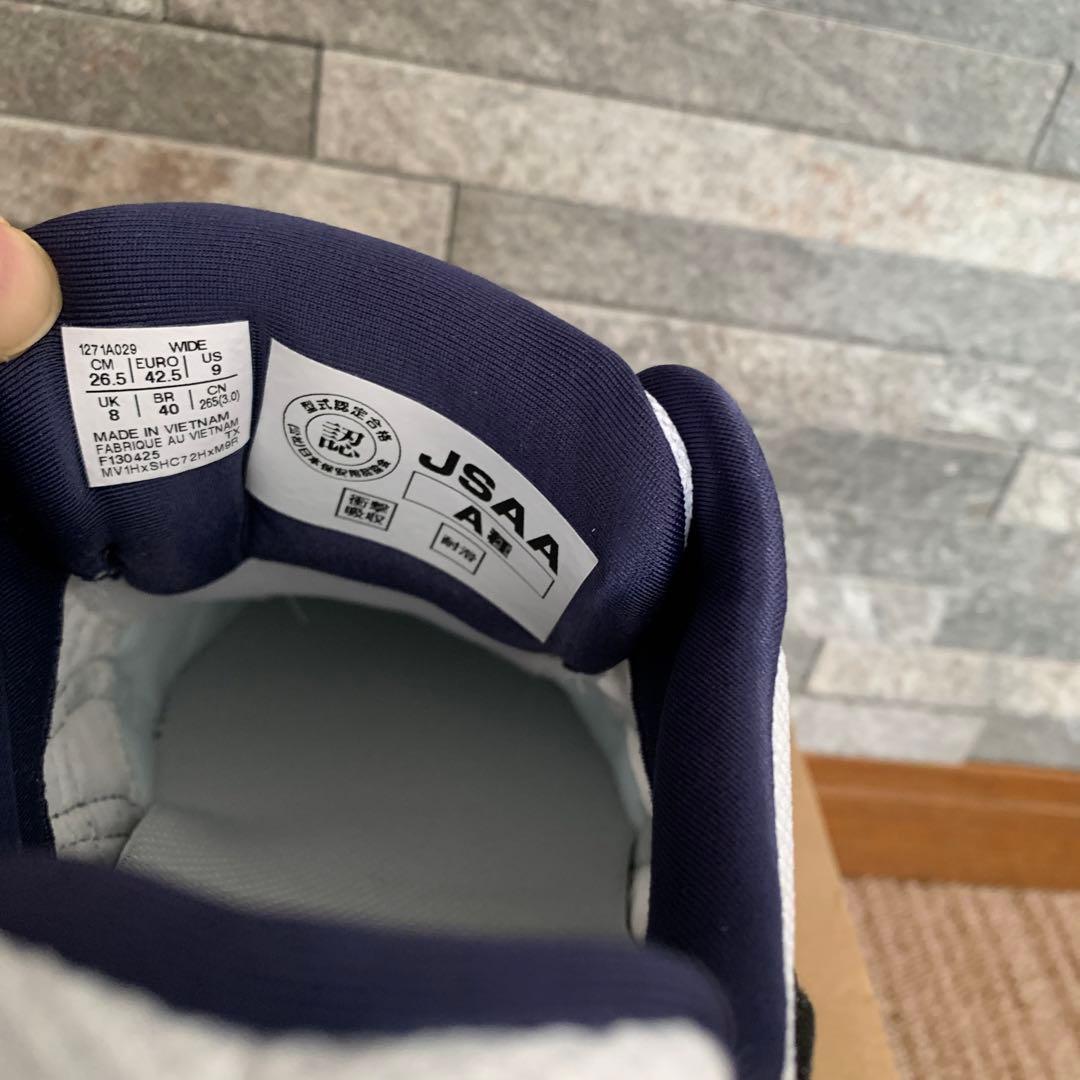 新品未使用☆asics CP209BOAシステム安全靴 ホワイト/ネイビー