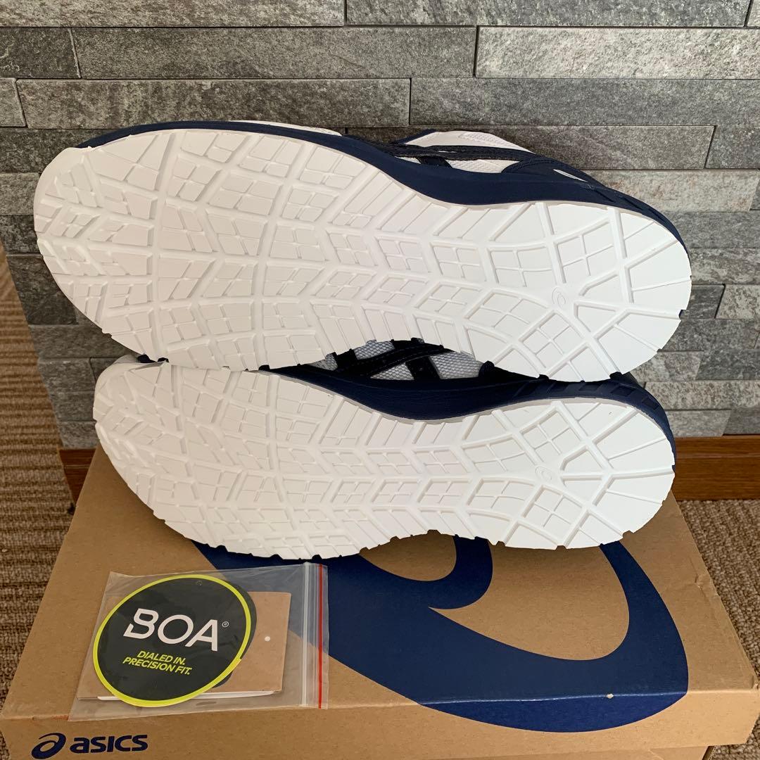 新品未使用☆asics CP209BOAシステム安全靴 ホワイト/ネイビー