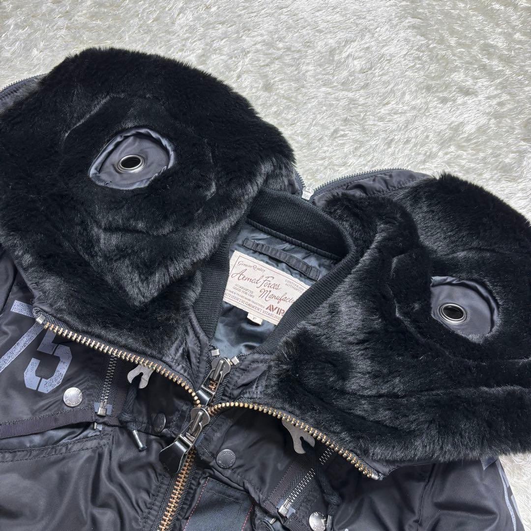 【美品/激レア】Avirex MA-1 REMODEL MARK2 N2B 黒