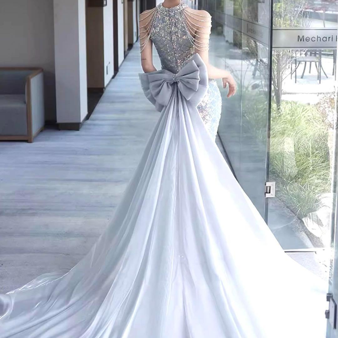 ゴージャス、パーティードレス、オーロラー、キラキラ、韓国