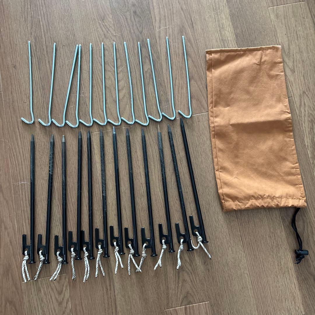 ①TOMOUNT ベルテント 4m TC ②防水シート ③タープ接続部品