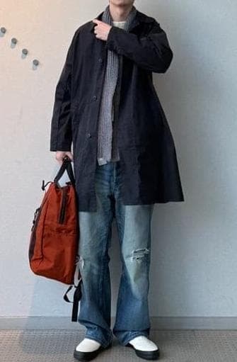 極美 着用3回　Beams 別注100名品　レミリリーフステンカラー ネイビーL