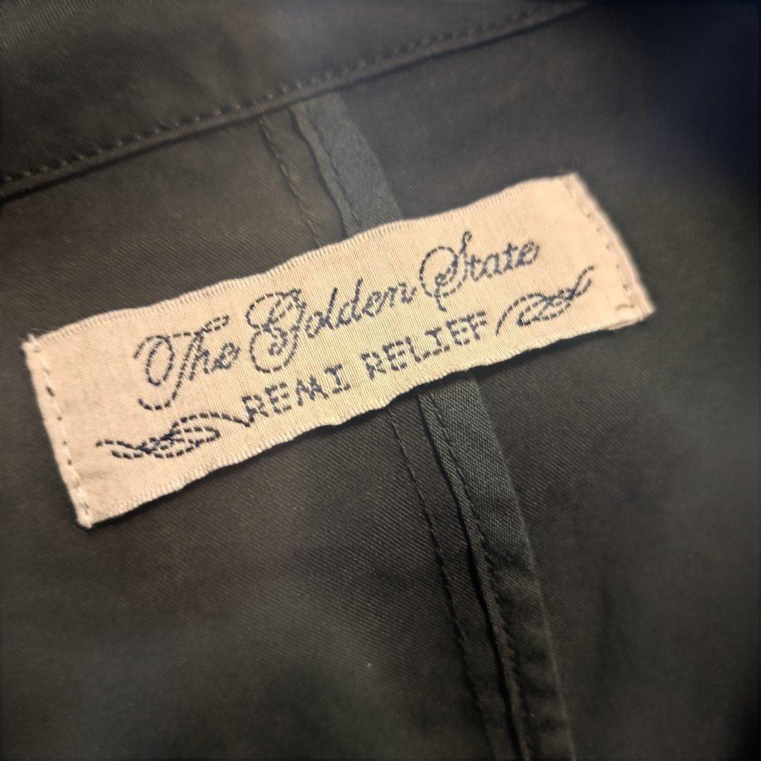 極美 着用3回　Beams 別注100名品　レミリリーフステンカラー ネイビーL