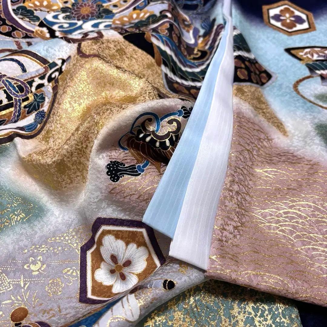 《新品未使用》正絹 お宮参り 産着 京友禅多色ぼかし 祝着/襦袢　新品たとう紙付