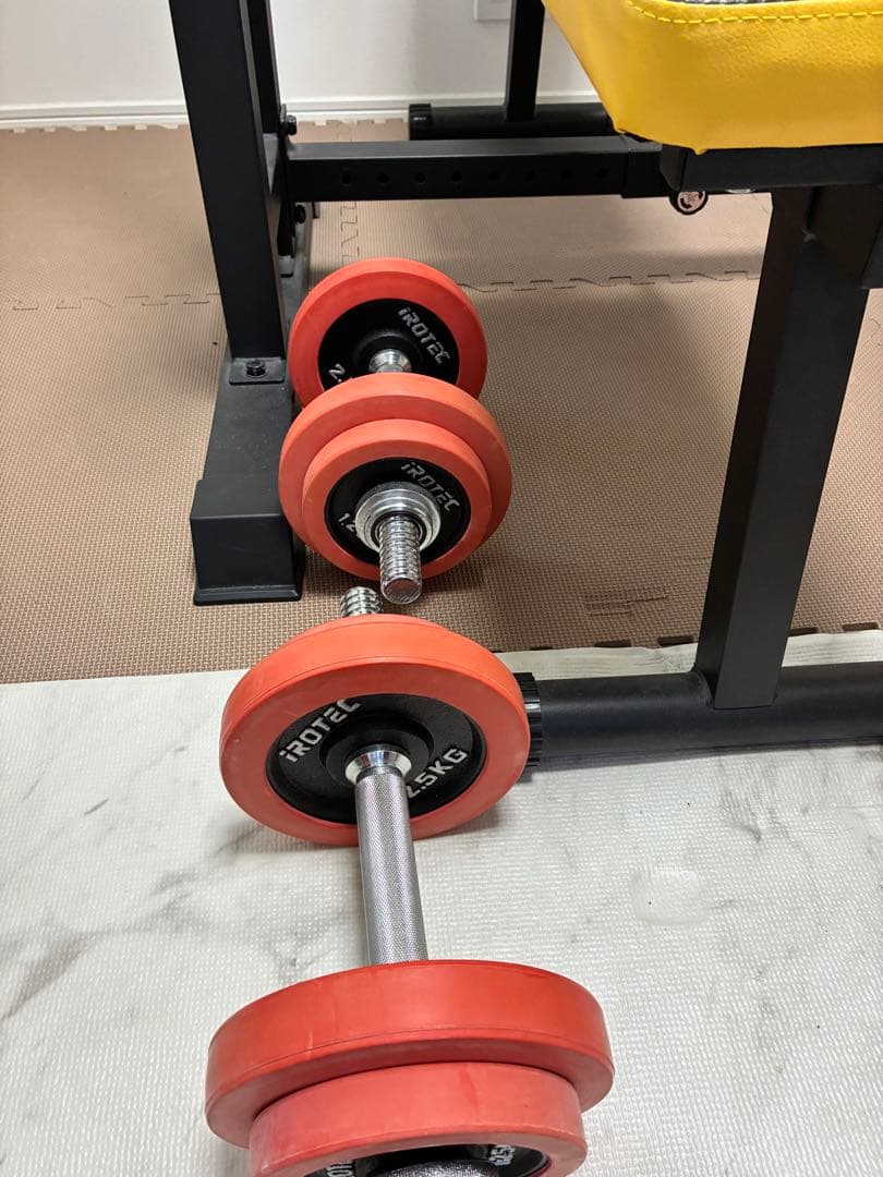 ROTEC トレーニングベンチとウエイトセット
