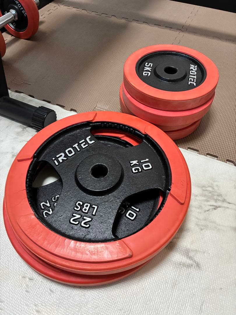 ROTEC トレーニングベンチとウエイトセット