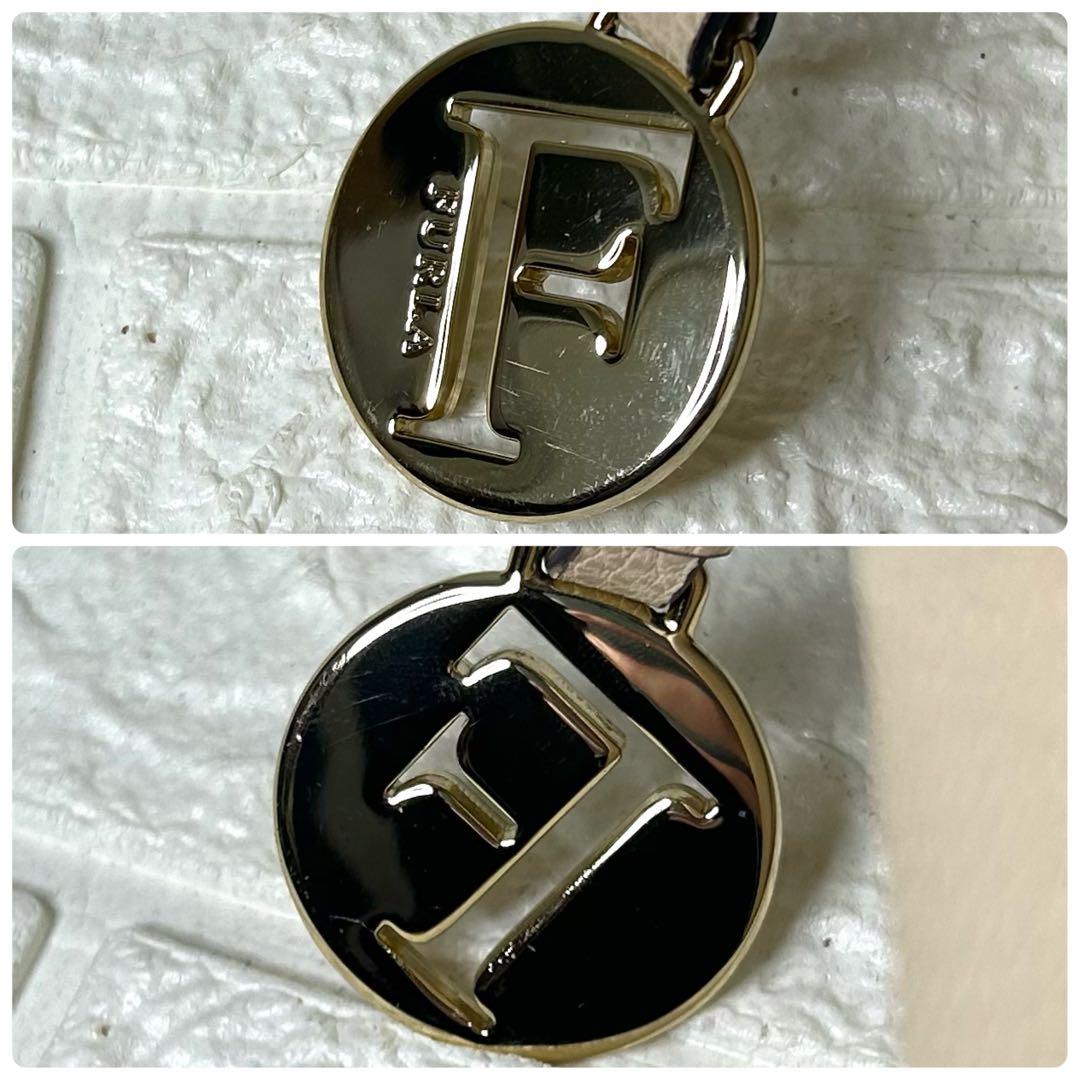 k*3様 【新品同様】FURLA リュック レザー 巾着 ベージュ