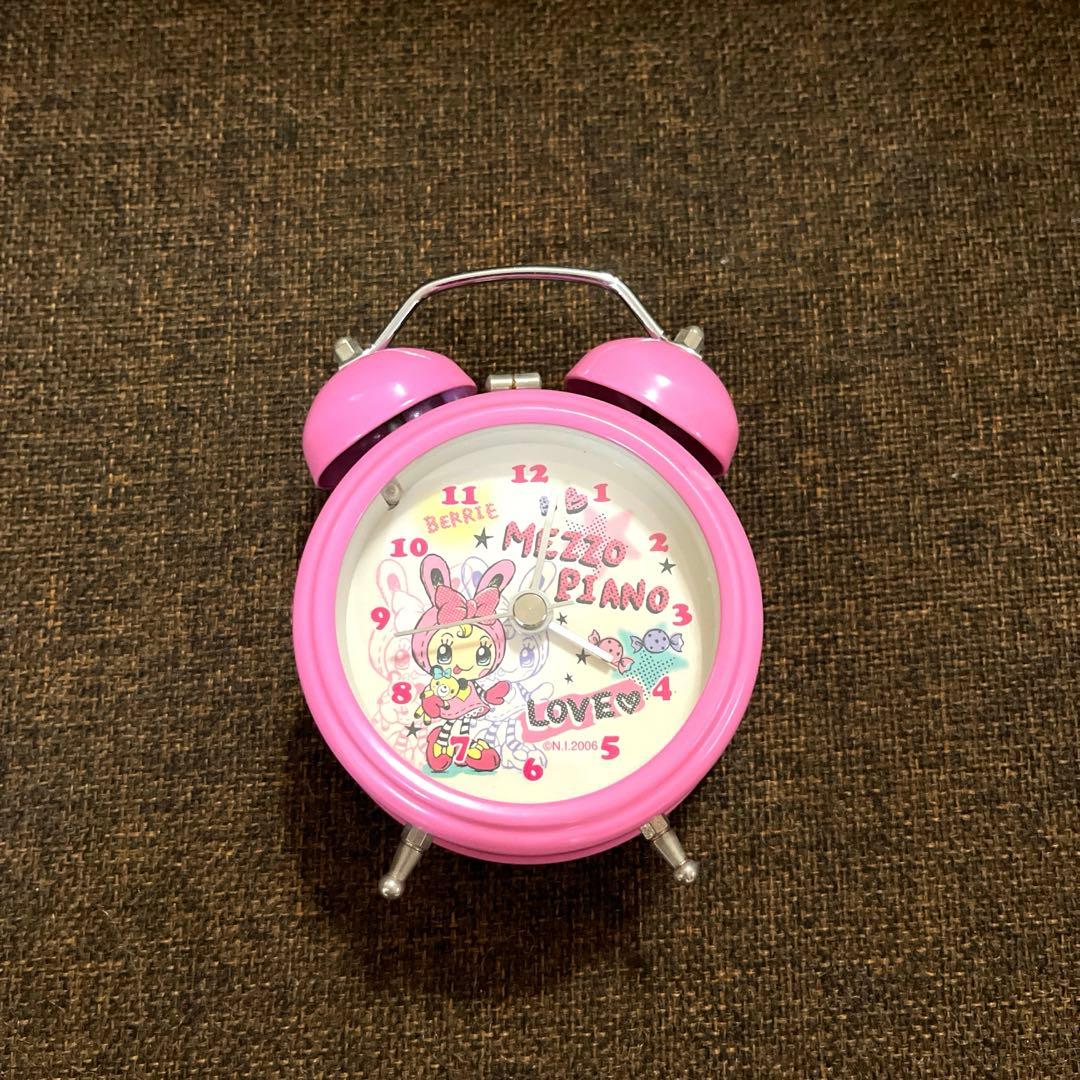 平成レトロ メゾピアノ 目覚まし時計 ベリエちゃん レア ピンク - メルカリ