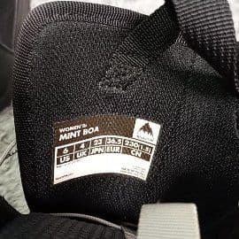 美品　BURTON　バートン　スノボブーツ　mint BOA 23cmミントボア