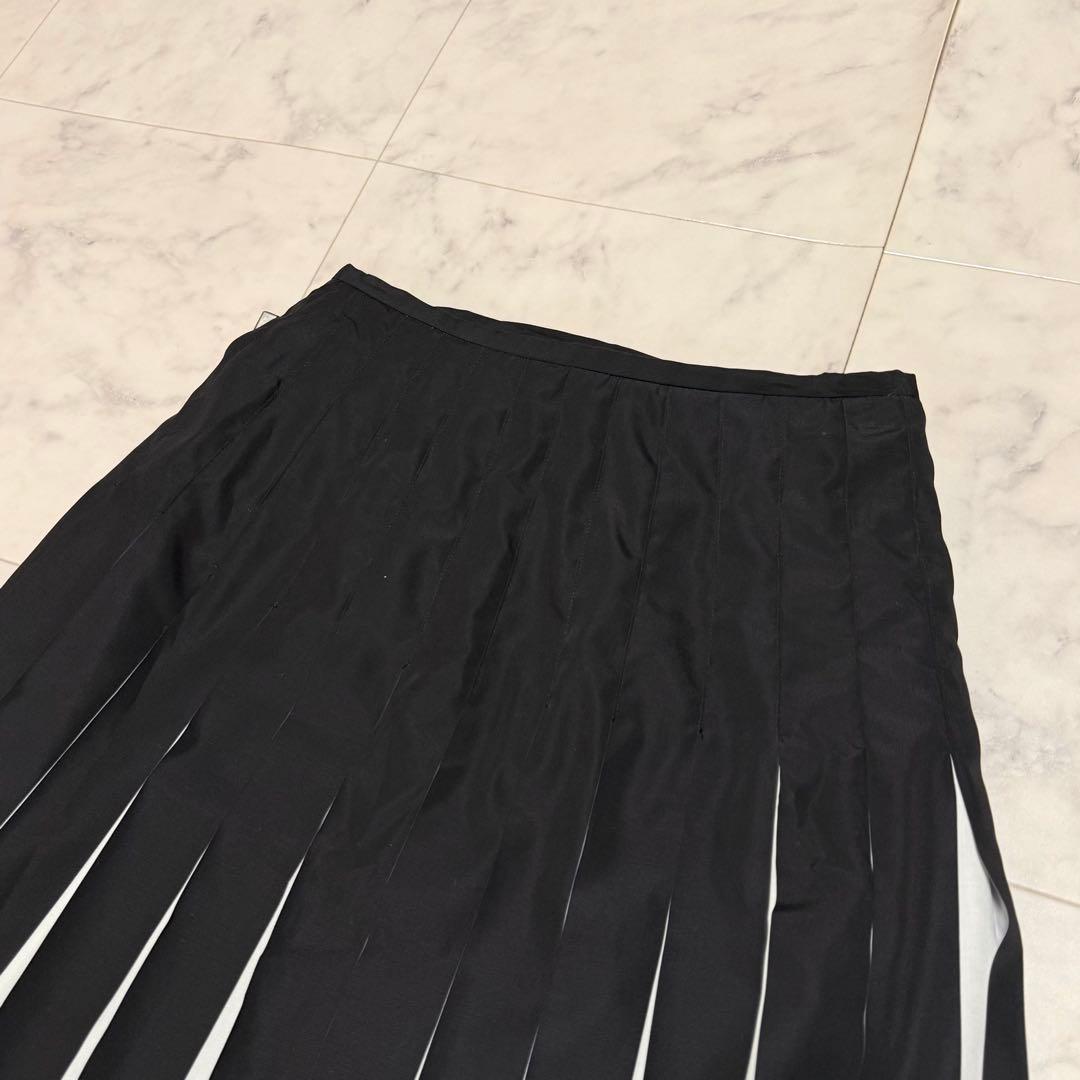 美品✨ジャンポールゴルチエ プリーツ ラップスカート 巻きスカート レザーベルト