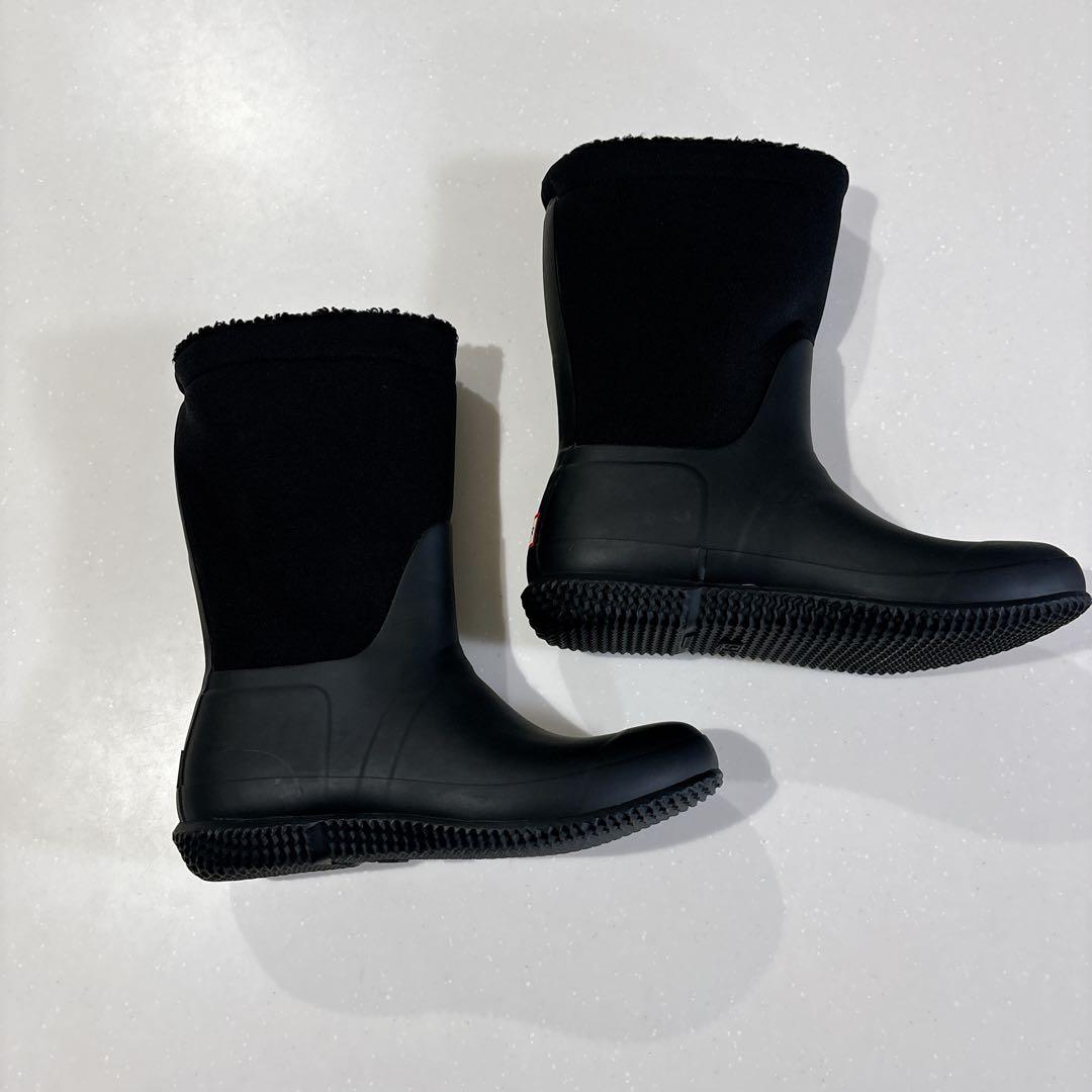 HUNTER ハンターシェルパ ブーツ 長靴　完全防水　黒　UK5 24