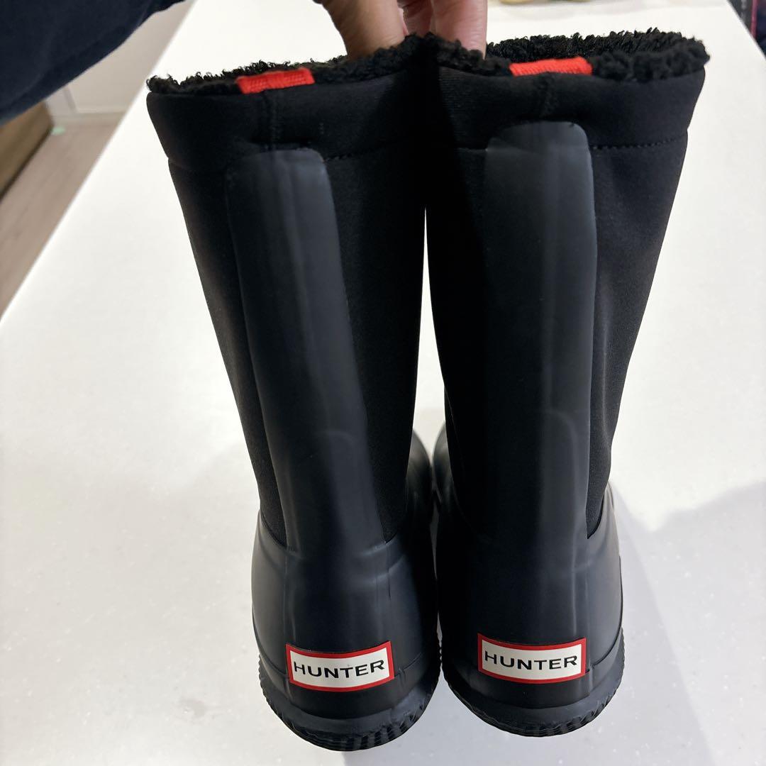 HUNTER ハンターシェルパ ブーツ 長靴　完全防水　黒　UK5 24