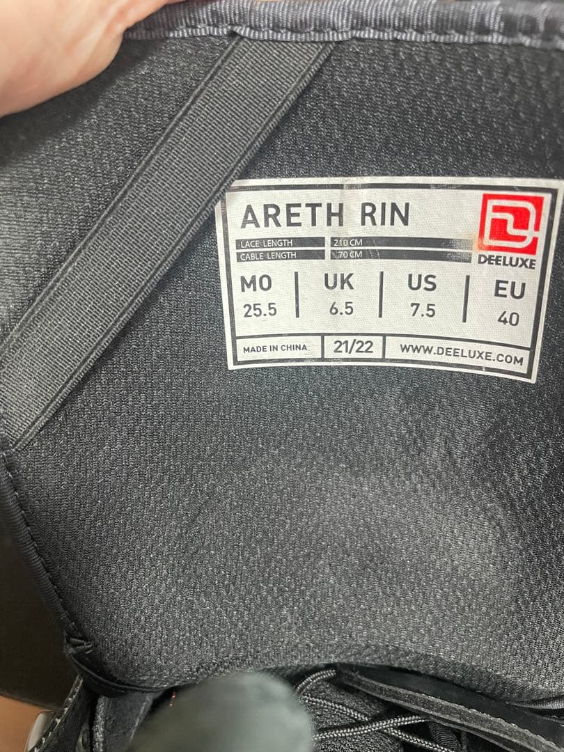 Deeluxe AREth Rin 黒 25.5 ブラック 國母和宏 ブーツ