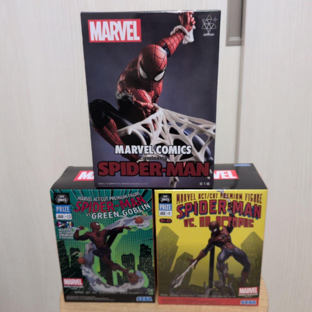 未開封】スパイダーマン プライズ フィギュア 3体まとめ売り - メルカリ