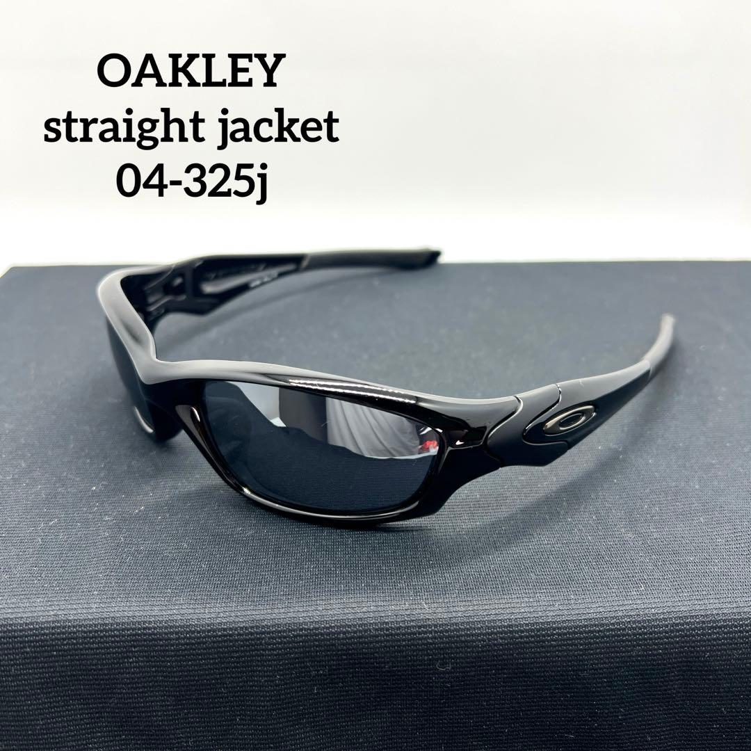 oakley straight jacket 04-325j black - メルカリ