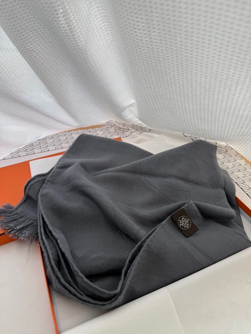 エルメス　ストール　ショール　Ｈロゴ