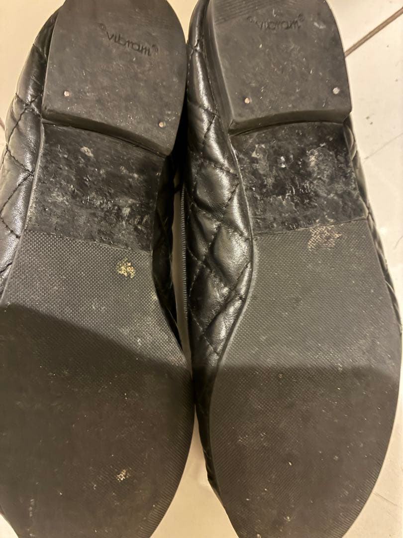 週末限定価格★シャネル　フラット　バレエシューズ　39 24.5cm 黒