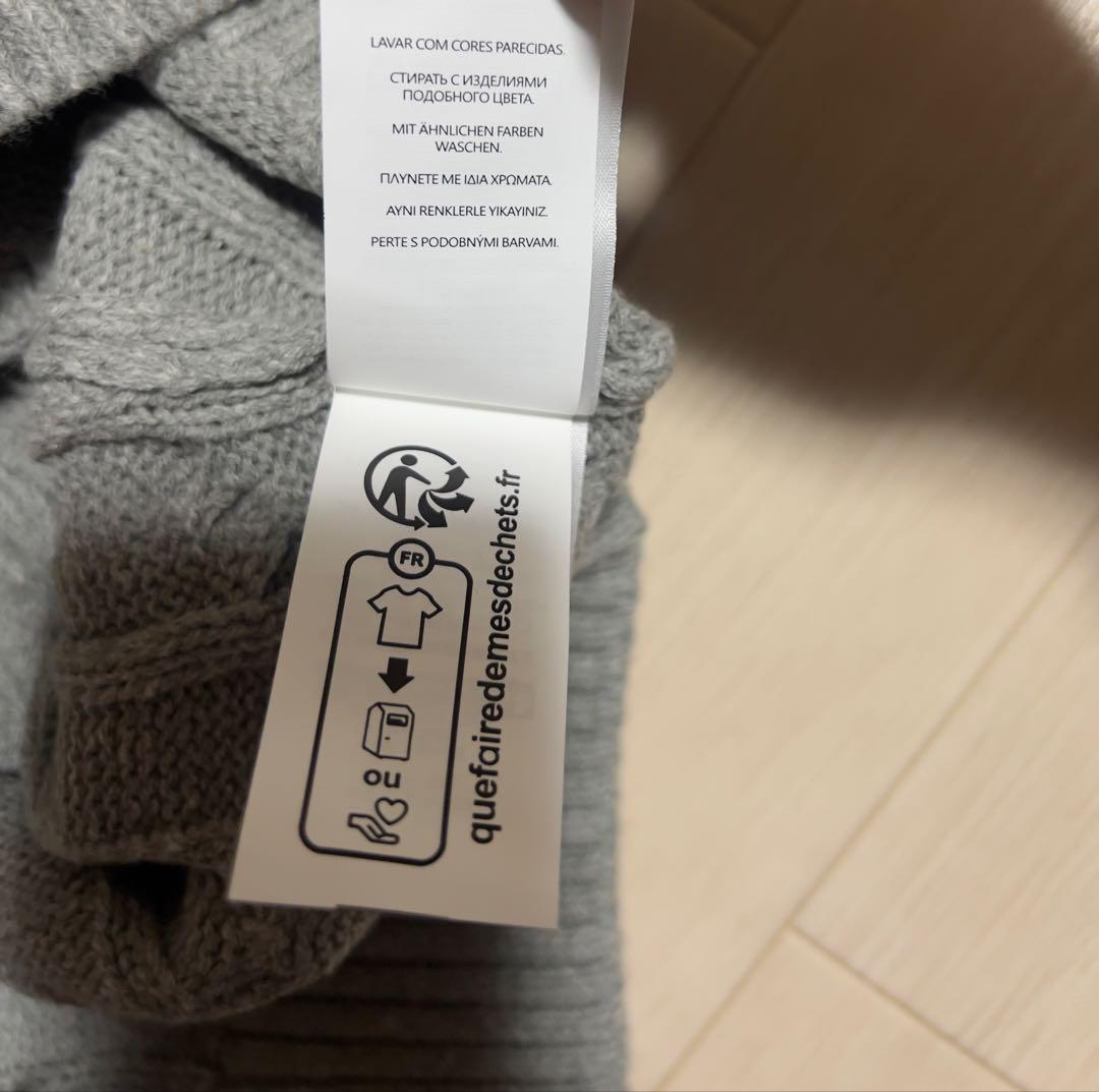 POLO ラルフローレン ハーフジップ ニット グレー L