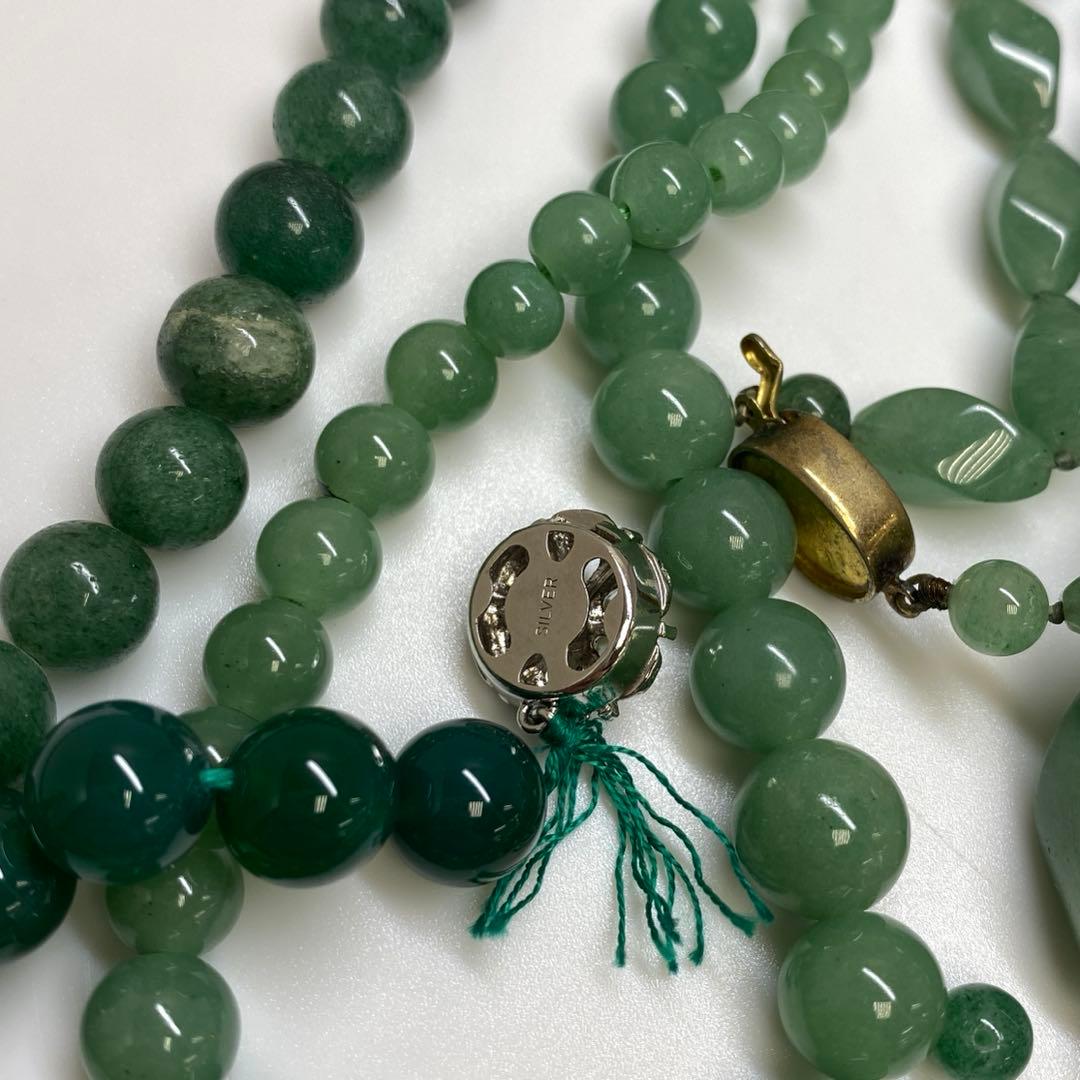 翡翠丸玉 ネックレス色々 302g 東キ7-1230ア㉟