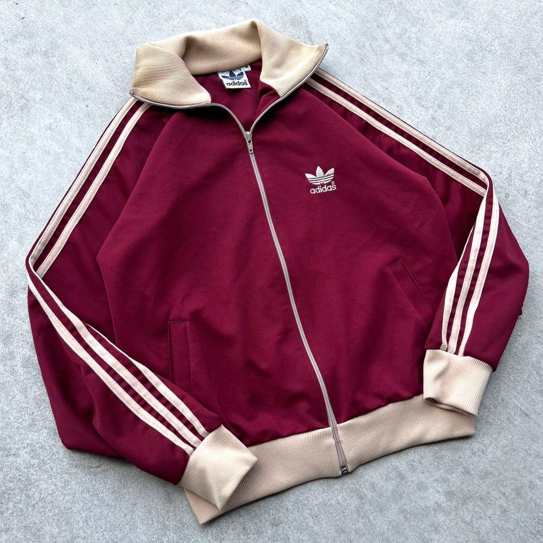からとう様専用！80s adidasアディダス ワインレッド トラック