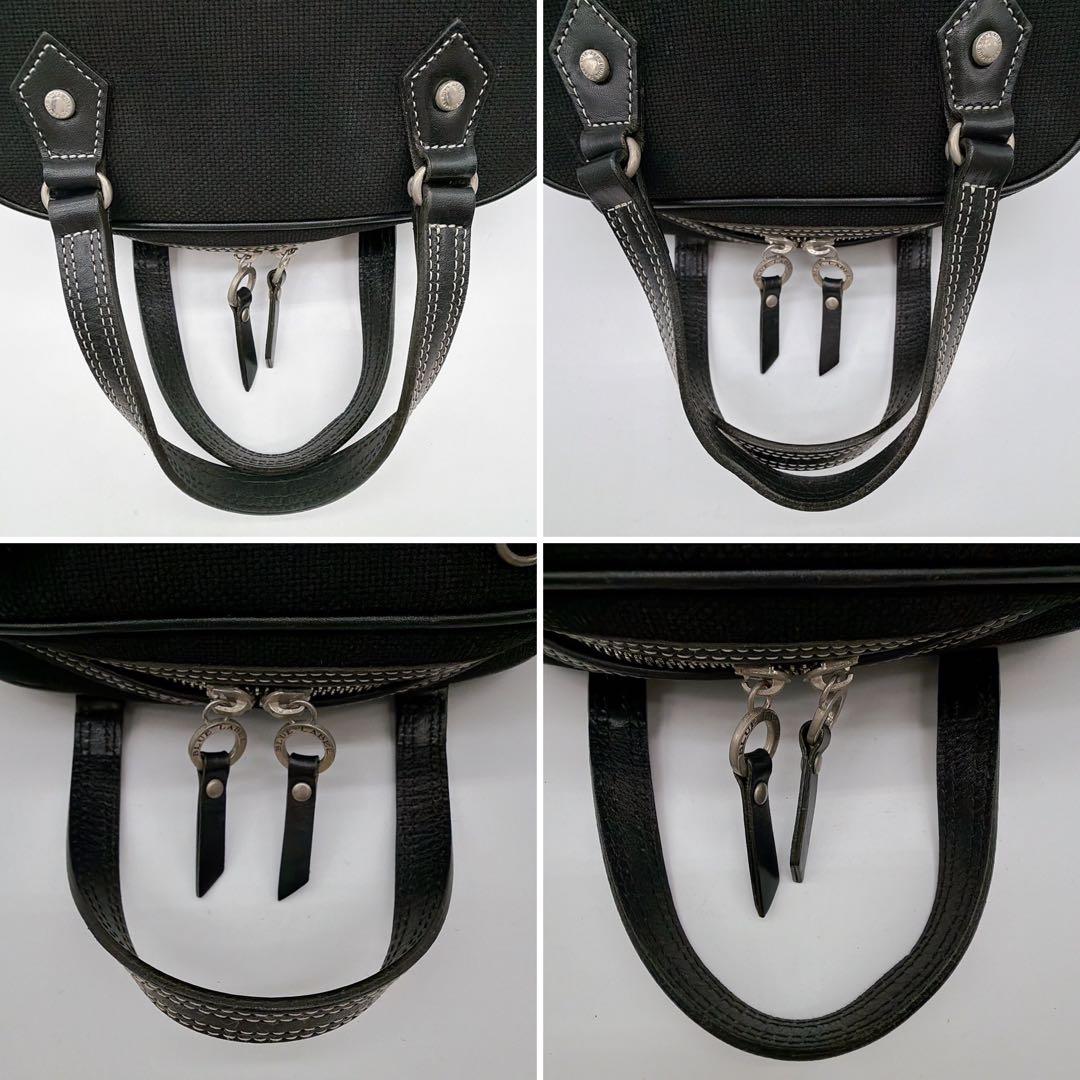 希少【バーバリーブルーレーベル】ミニボストン ハンドバッグ 黒