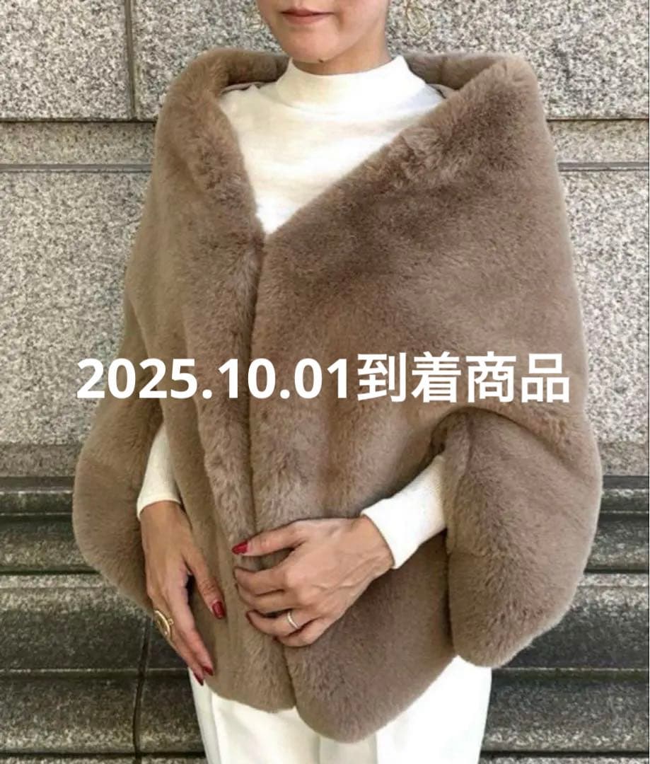 【新品未使用】JENNE リッチボリュームファーケープ