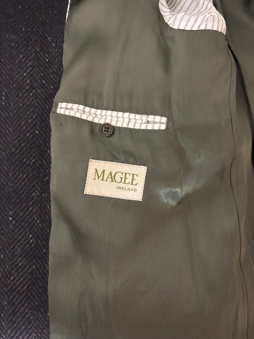 MAGEE ツイードコート　アイルランド産ドネガルツイード