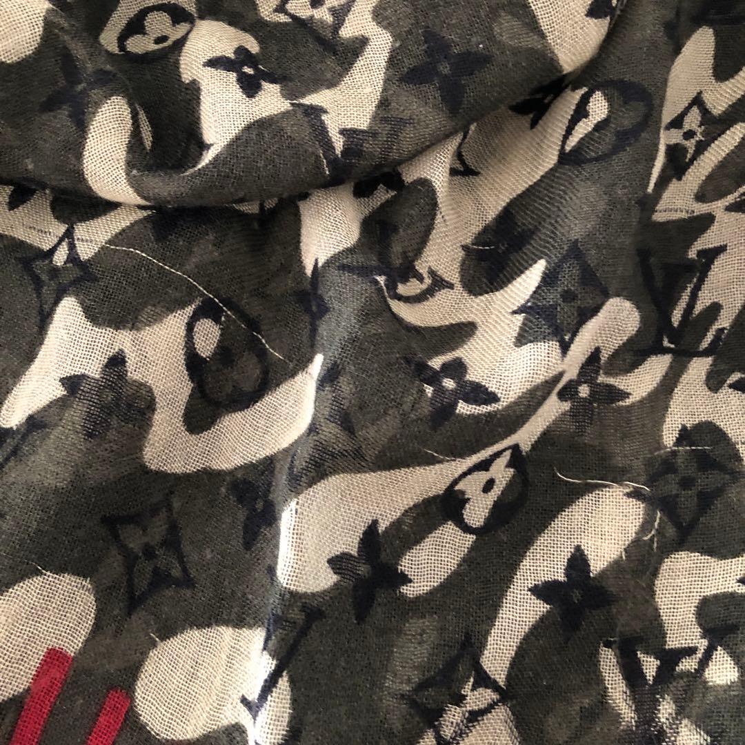 ハム♡ルイヴィトン　カモフラージュ　ストール
