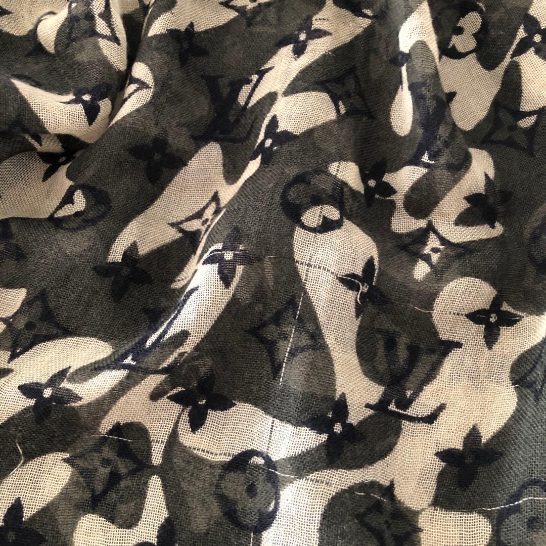 ハム♡ルイヴィトン　カモフラージュ　ストール