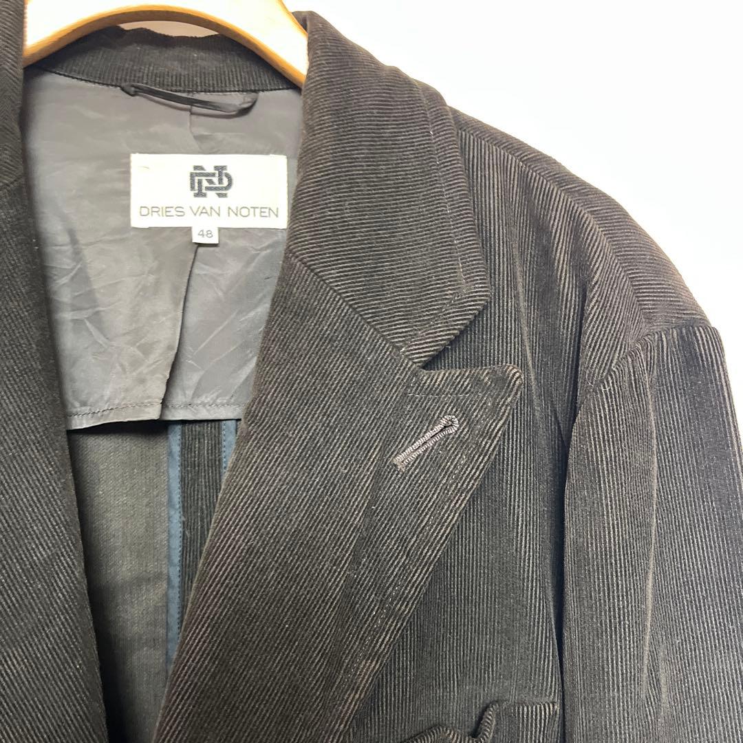 初期タグ DRIES VAN NOTEN ピークドラペル コーデュロイジャケット