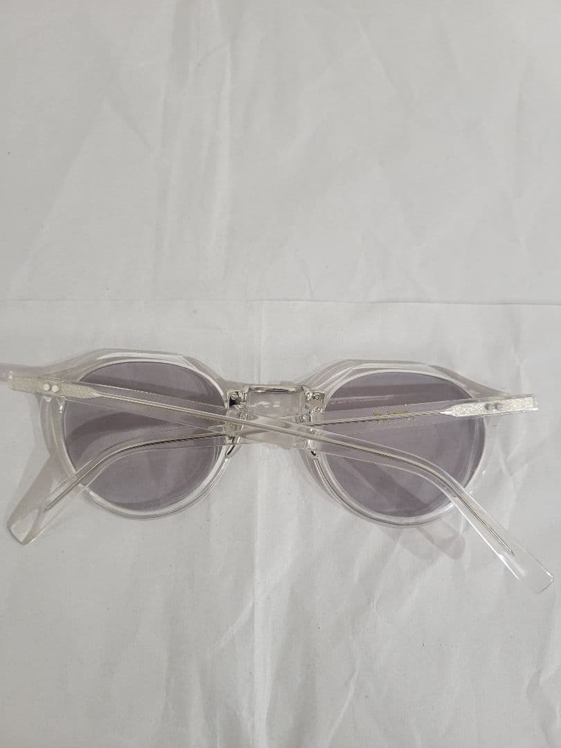 A.D.S.R. SATCHMO 03 クリア/シルバーフレーム グレーレンズ