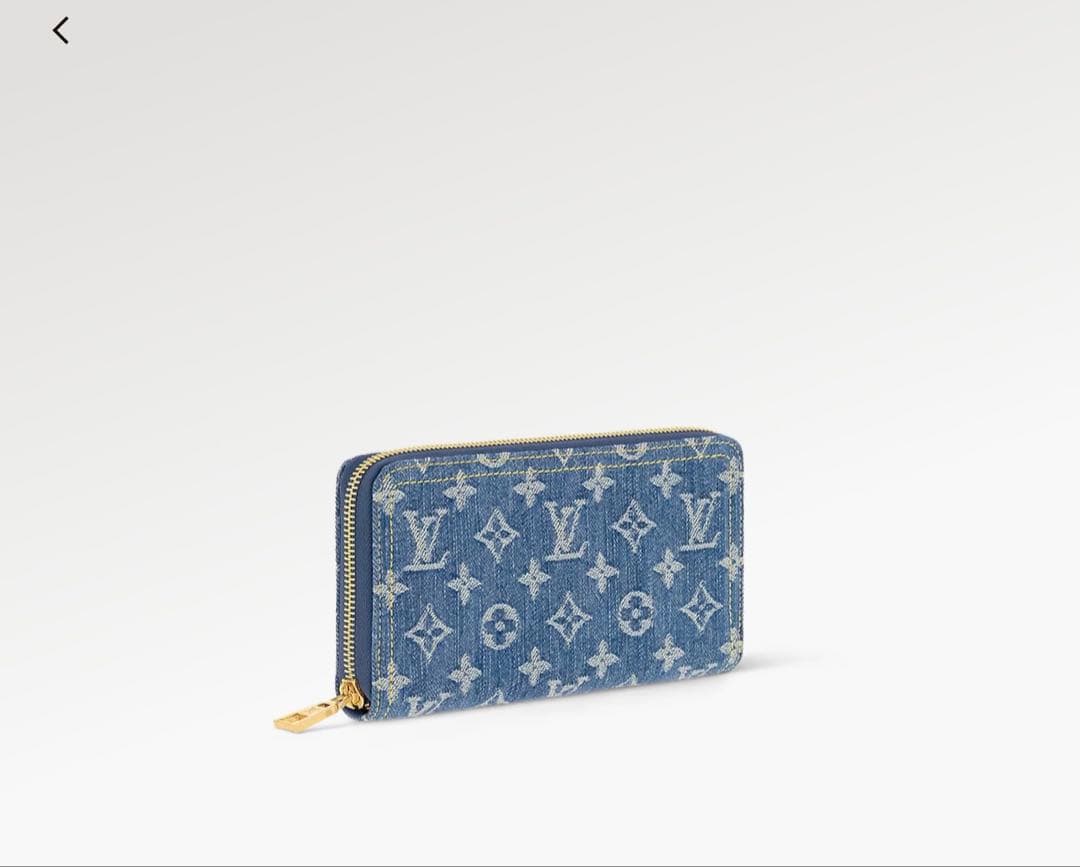 希少2024ss限定 LVリミックス デニム ジッピーウォレット モノグラム