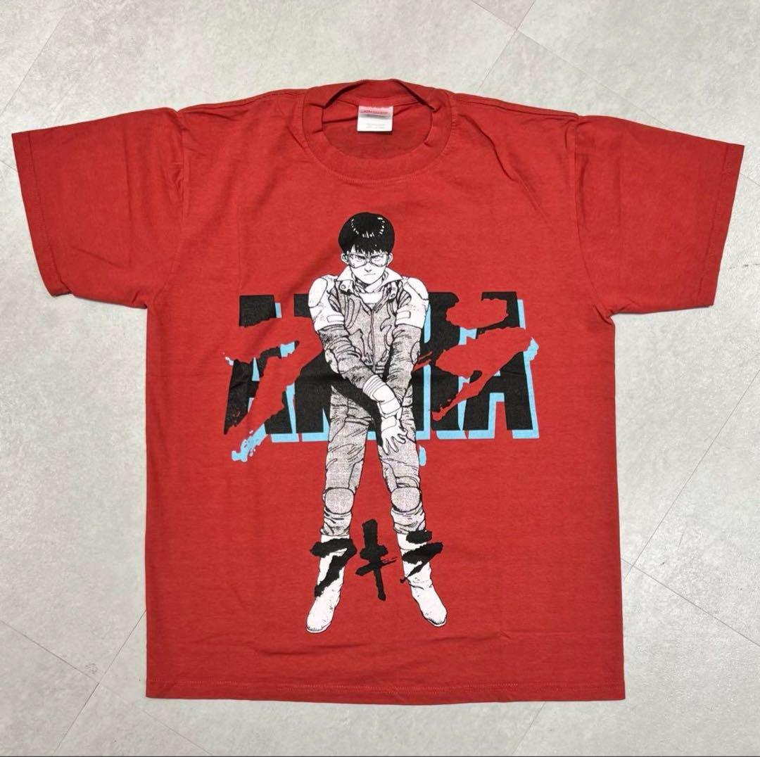 AKIRA アキラ KANEDA 金田 バイク アニメ Tシャツ レッド 赤 L - メルカリ