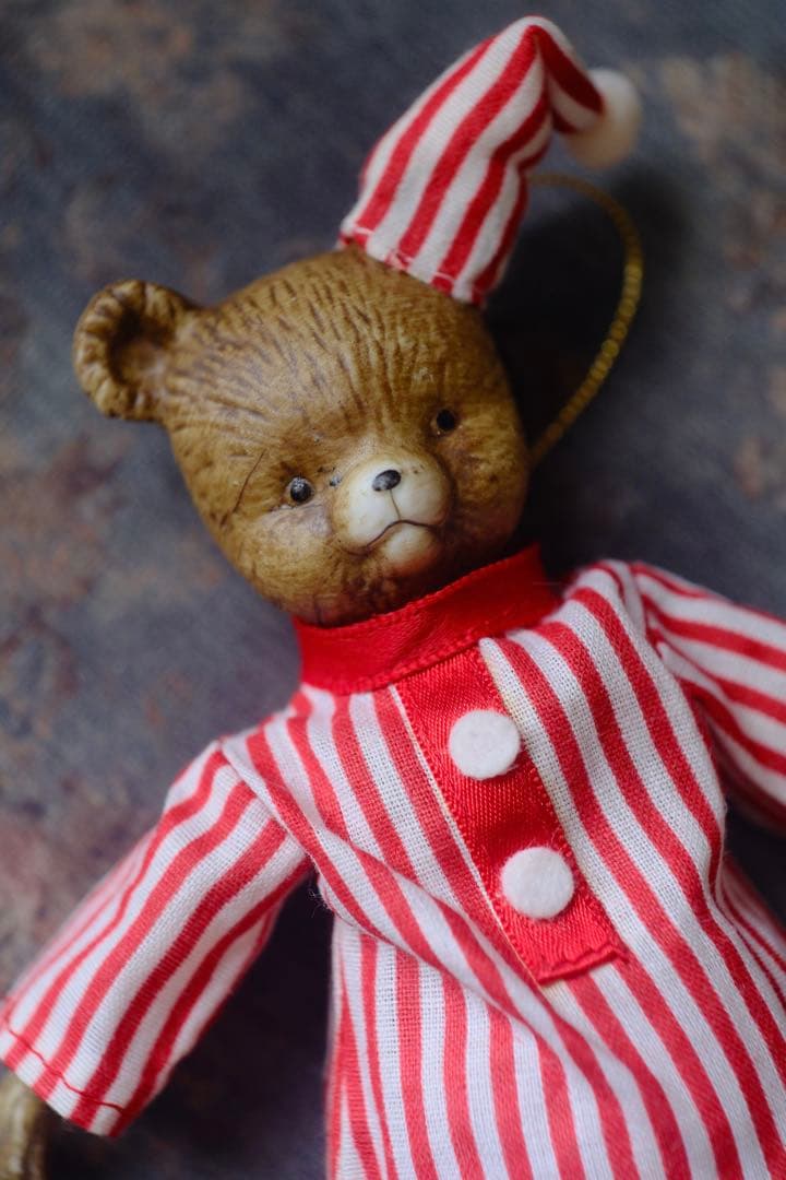 ヴィンテージ チャイナヘッドドール オーナメント テディベア ビスクドール