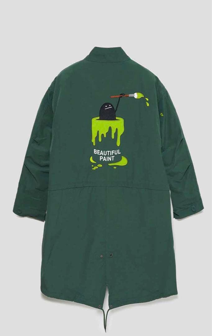 グラニフ ビューティフルシャドー ロング モッズコートライナー付 S