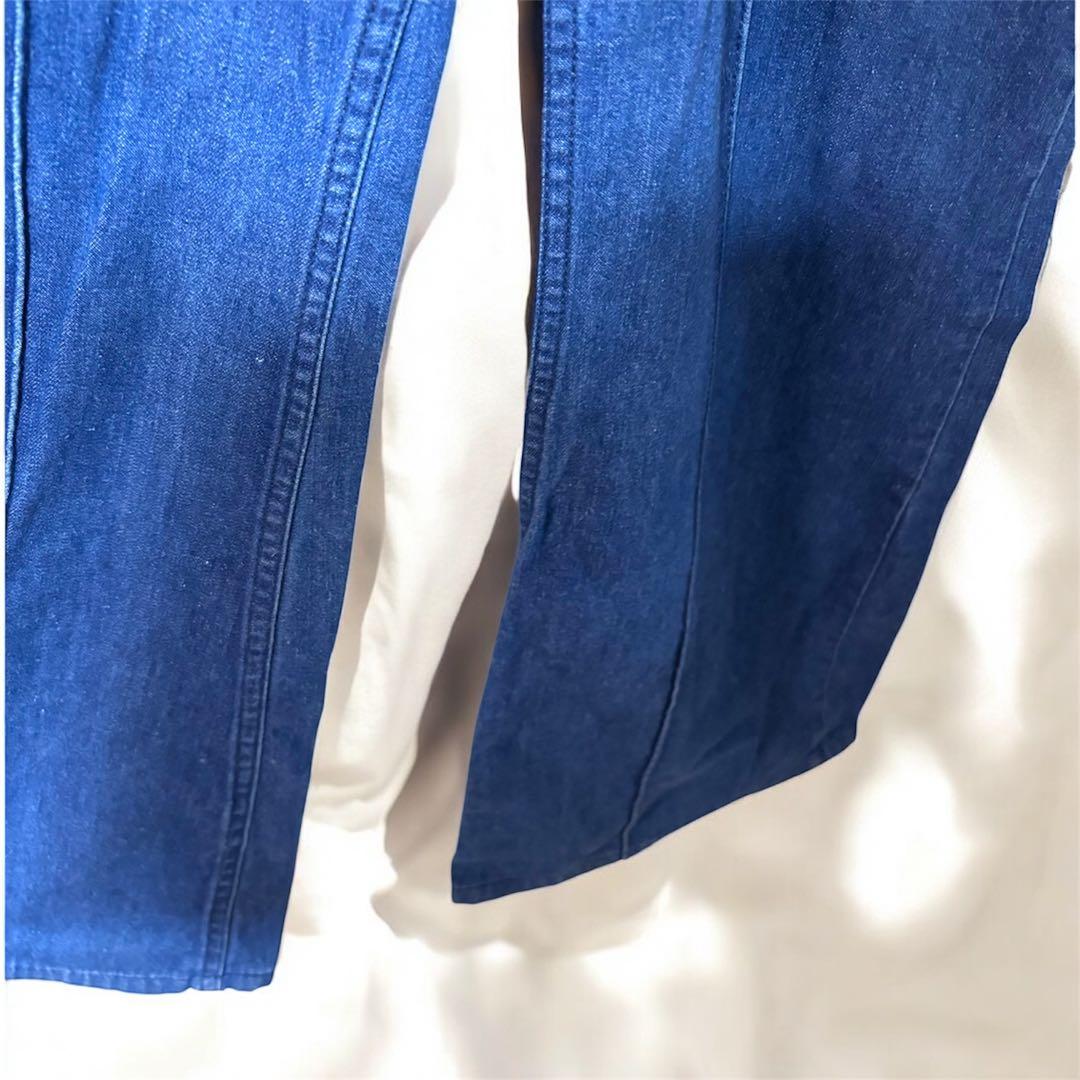 misstexwood デニムサロペット Sサイズ　ジャンプスーツ　ベルボトム