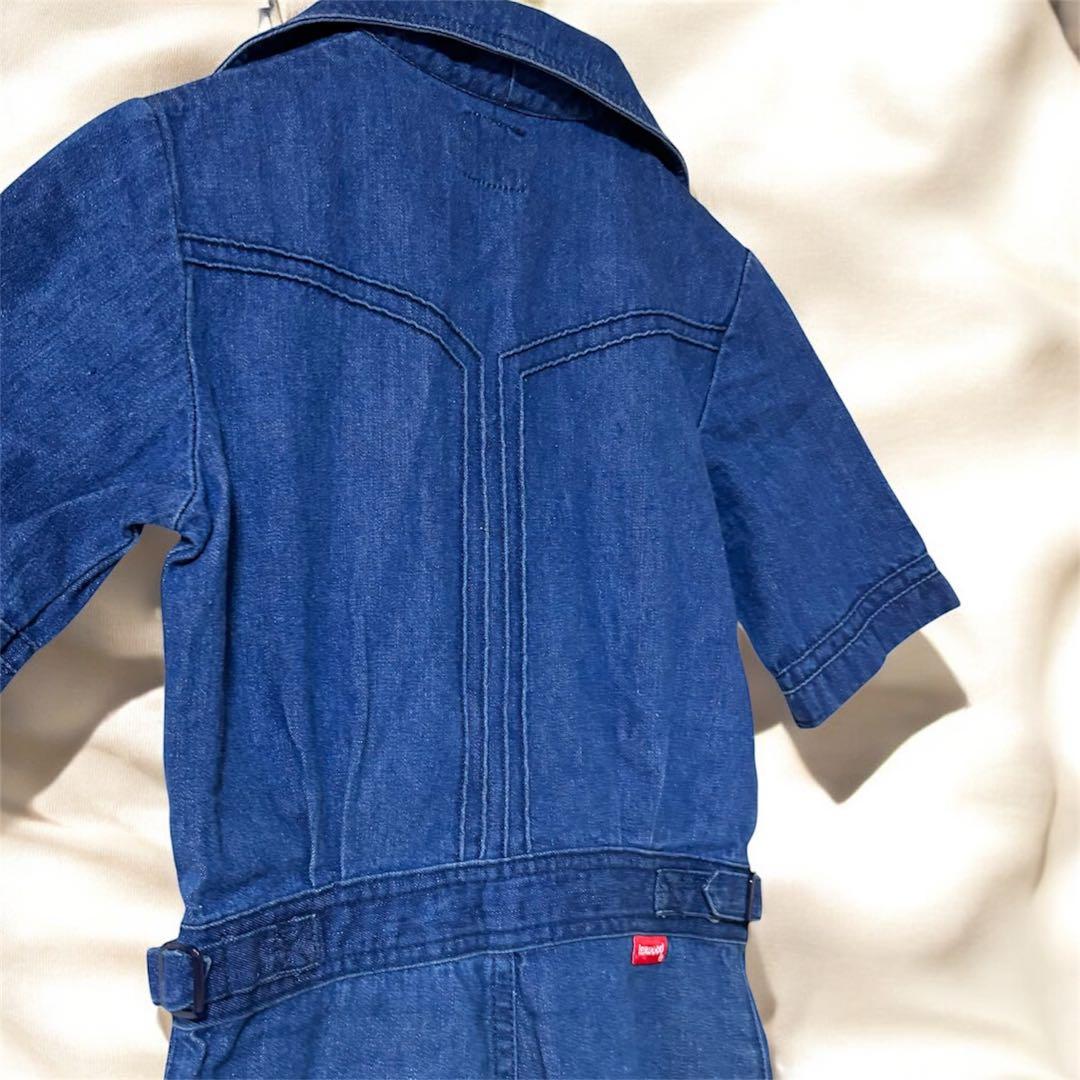 misstexwood デニムサロペット Sサイズ　ジャンプスーツ　ベルボトム